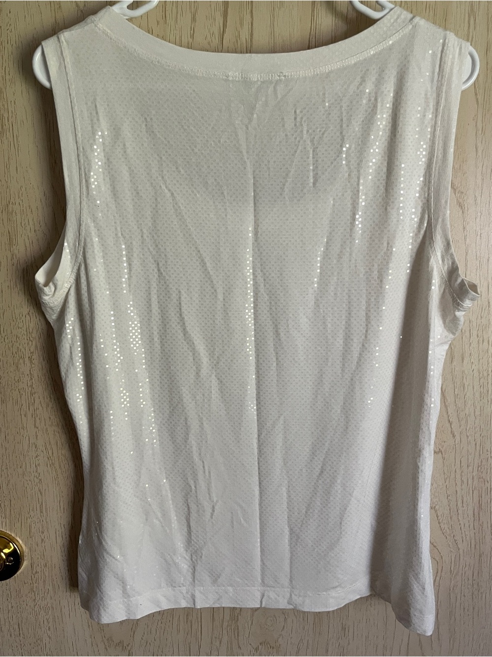 Beautiful St. John Caviar Women's White Sequin Top Sz. XL - Picture 5 of 9